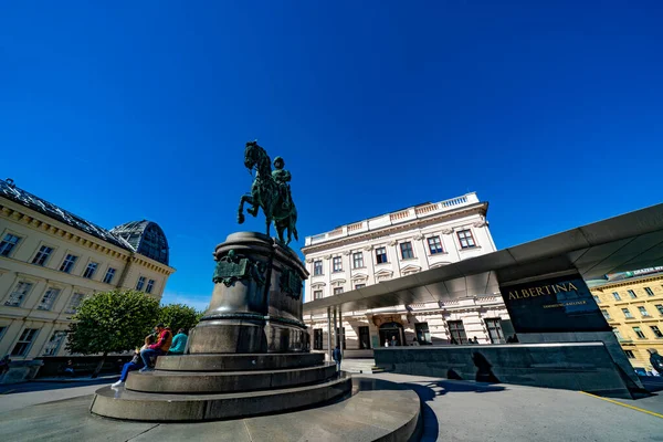 Vienne Autriche Novembre 2016 Construction Musée Albertina Vienne — Photo