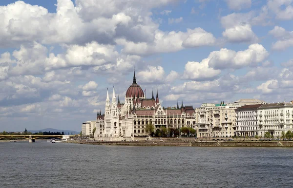 Vue Parlement Hongrois Budapest — Photo