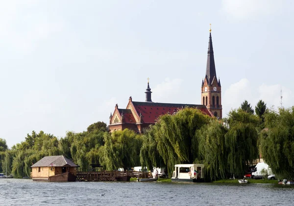 Vue Sur Église Saint Georges Dans Ville Lucerne Suisse — Photo