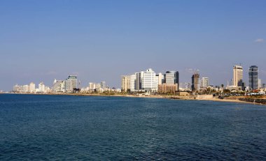 İsrail 'deki tel-aviv şehri manzarası