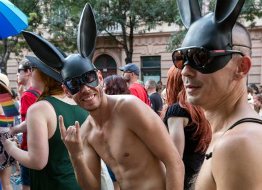 Budapeşte, Macaristan 'da LGBT geçit töreni