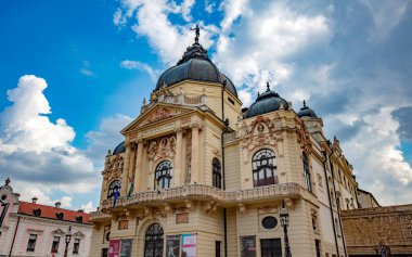 Macaristan 'ın eski Pecs kasabasının manzarası