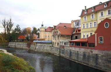 Prag 'daki eski kasabanın manzarası