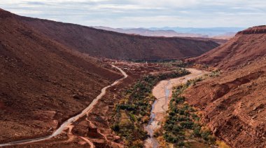 Fas 'taki dağ çöl manzarası