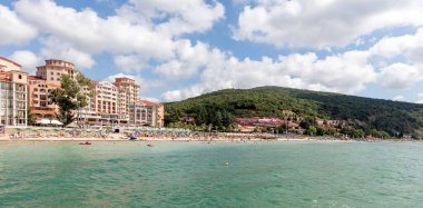 ELENITE, BULGARIA - 16 Temmuz 2016: Elenite Tatil Köyü 'nün 10 km kuzeyinde yer alan Elenite Tatil Köyü şık villalar ve otel konaklama olanakları sunuyor