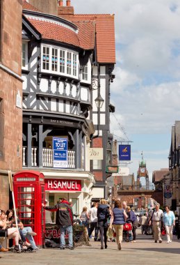 İsveç 'teki Stockholm şehrinin sokak manzarası