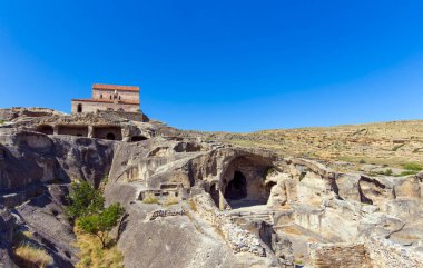Gürcistan, Gori yakınlarındaki Uplistsikhe mağara kasabası harabeleri.