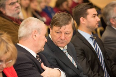 BUDAPEST - 11 Temmuz 2011 'de Budapeşte, Macaristan' da Budapeşte Yaz Üniversitesi 'nin açılış töreninde.