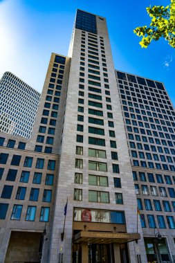 Manhattan şehir merkezindeki modern binalar, New York City