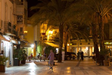 Barselona, İspanya 'nın sokak manzarası