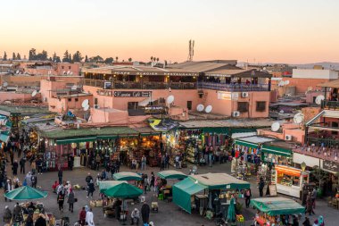 Marakeş, Fas 'ta geleneksel pazar