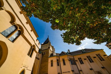 Prag 'daki eski kasabanın manzarası