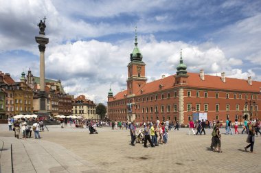 Wroclaw, Polonya 'daki eski belediye binasının manzarası
