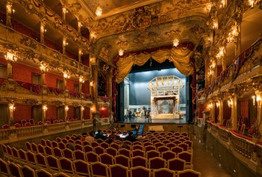 Tarihi binadaki konser salonu.