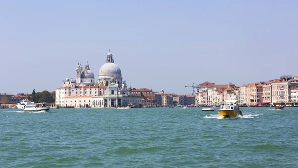 Canal Grande Und Basilika Santa Maria Della Salute Venedig Italien — Stockfoto