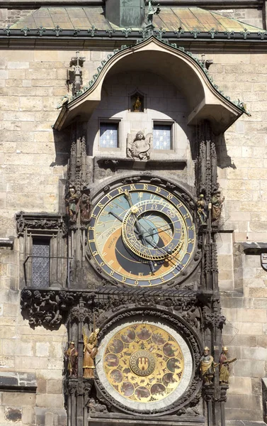 Uhr Gesicht Prag — Stockfoto