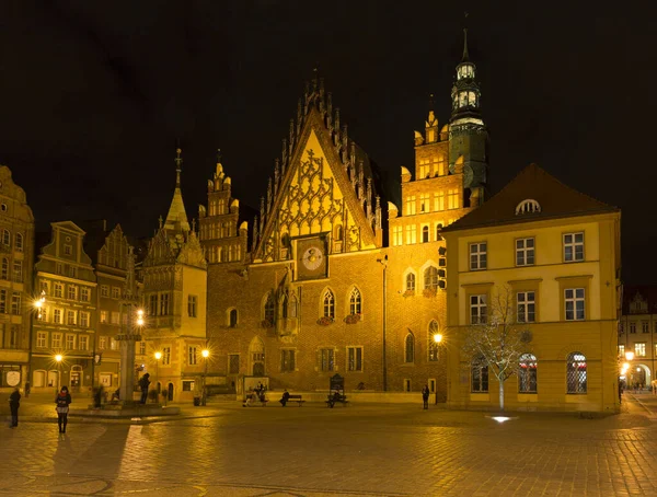 Nachtansicht Der Historischen Stadt Prag — Stockfoto