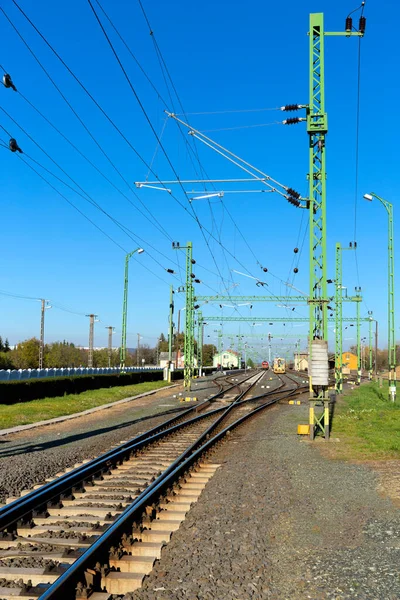 Station Met Blauwe Lucht — Stockfoto