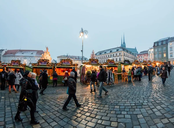 Mercado Natal Cidade Europeia — Fotografia de Stock