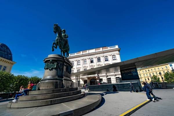 Vienne Autriche Novembre 2016 Construction Musée Albertina Vienne — Photo