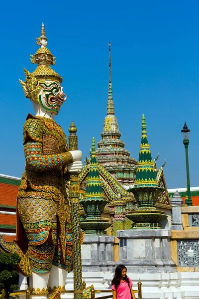 Wat Phra Kaew Большой Дворец Бангкок Таиланд — стоковое фото