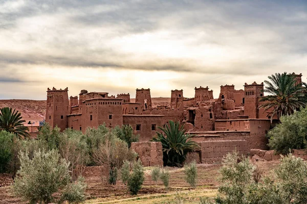 Παραδοσιακή Παλιά Πόλη Στην Έρημο Marocco — Φωτογραφία Αρχείου