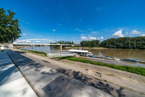 Blick Auf Den Fluss Der Stadt Stockholm — Stockfoto