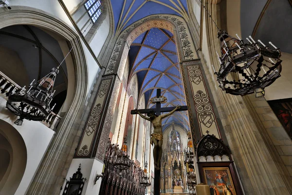 Inre Katedralen Vitus Prag — Stockfoto