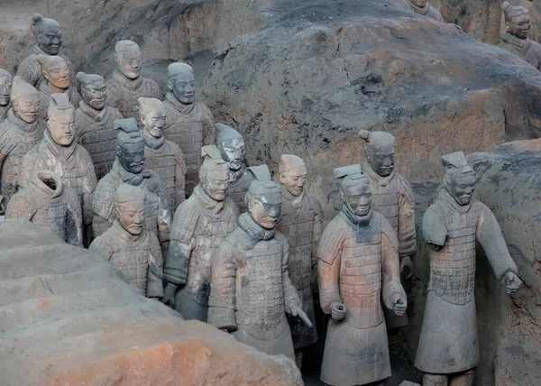 Xian China Agosto 2017 Guerreiros Terracota Xian China — Fotografia de Stock