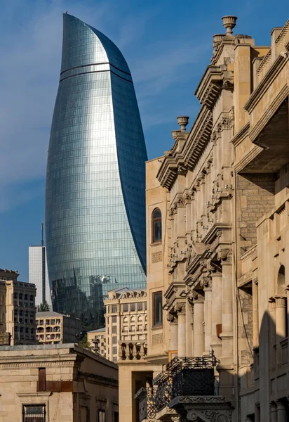 Street View Icherisheher Old Town Baku Azerbaijan — Stock Photo, Image