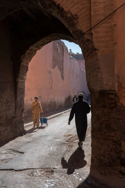 Traditionele Straat Marrakech Marokko — Stockfoto