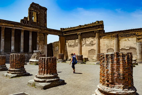 Pompeje Włochy Maja 2012 Starożytne Ruiny Pompejach Włochy — Zdjęcie stockowe