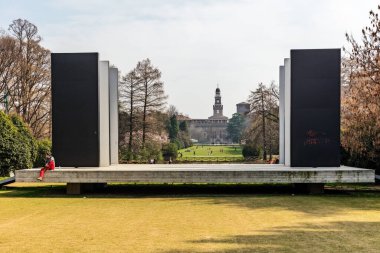 Milano, İtalya 'da eski mimari