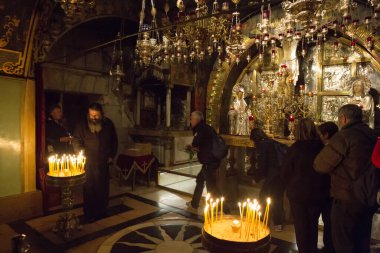 Cordoba şehrindeki kilisenin içinde.