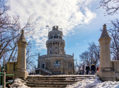 Macaristan 'da kış zamanı tarihi bina