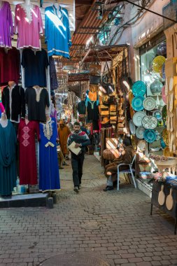 Marakeş, Fas 'ta geleneksel pazar