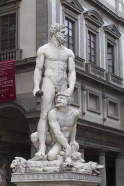 Roma şehrindeki güzel bir heykelin heykeli.