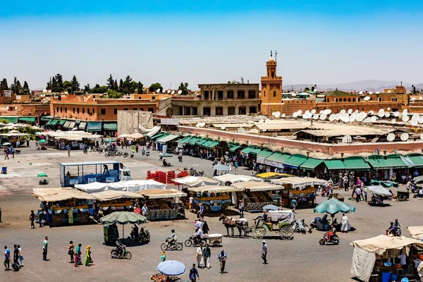 Widok Lotu Ptaka Miasto Maroku — Zdjęcie stockowe