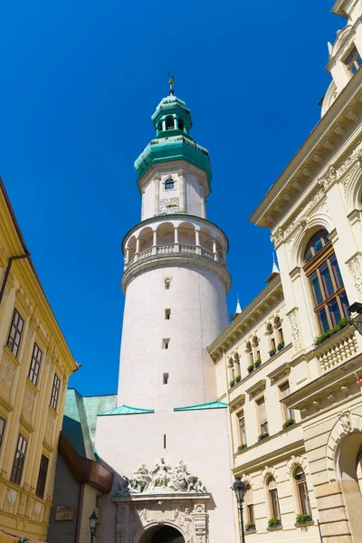 Altes Rathaus Mit Turm Hintergrund — Stockfoto
