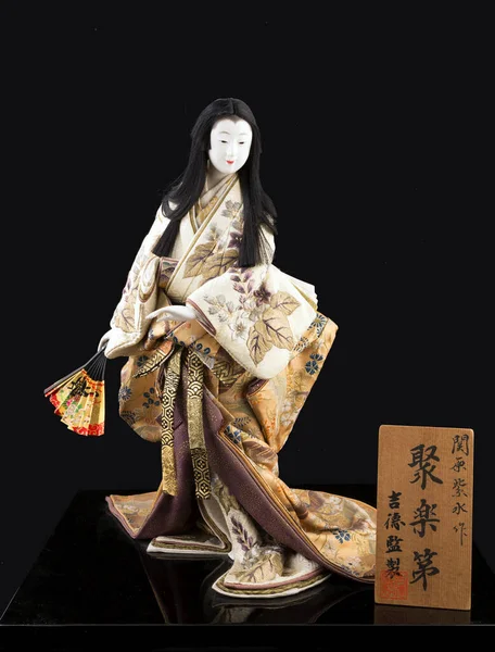 Japanese traditional doll decoration with kimono costume