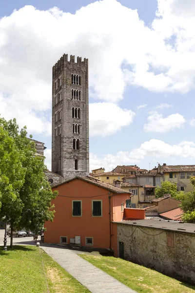 Vista Torre Catedral São Jorge Cidade Siena Itália — Fotografia de Stock