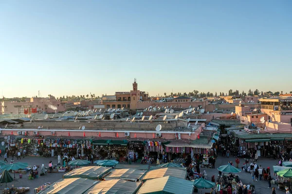 Widok Lotu Ptaka Marrakesh Maroko — Zdjęcie stockowe