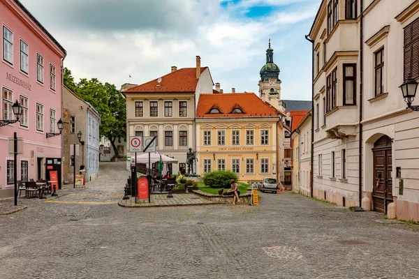 Czech Cumhuriyeti Nin Eski Cesky Krumlov Kasabasının Manzarası — Stok fotoğraf