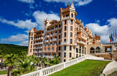 Bulgaristan 'ın Nessebar kentindeki güzel tarihi bina