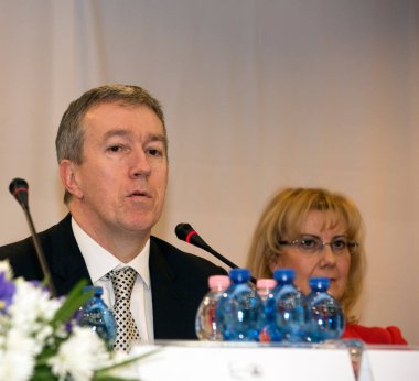 BUDAPEST - 11 Temmuz 2011 'de Budapeşte, Macaristan' da Budapeşte Yaz Üniversitesi 'nin açılış töreninde.