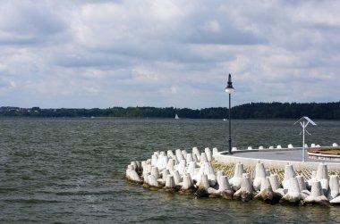 Lake at Gizycko, Masuria, Poland. clipart