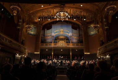 Eski müzikholdeki konser.