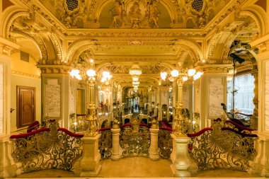 Budapeşte, Macaristan - 13 Ekim 2016: Budapeşte şehir merkezindeki Boscolo Oteli. 