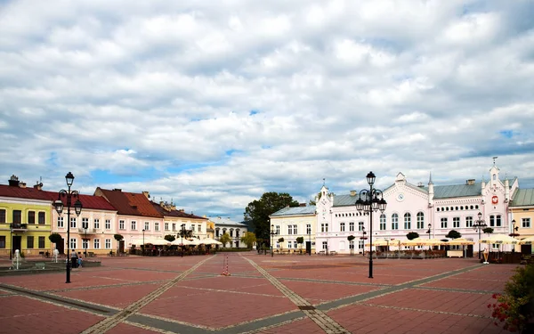 Place Principale Avec Mairie Sanok Pologne — Photo