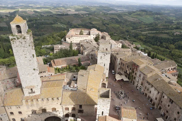 Stad San Giminagno Toscane Italië — Stockfoto